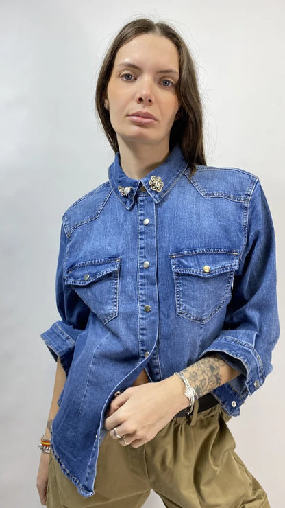 CAMICIA BLU JEANS