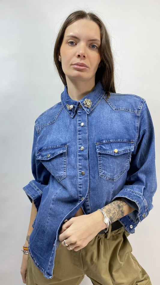 CAMICIA BLU JEANS