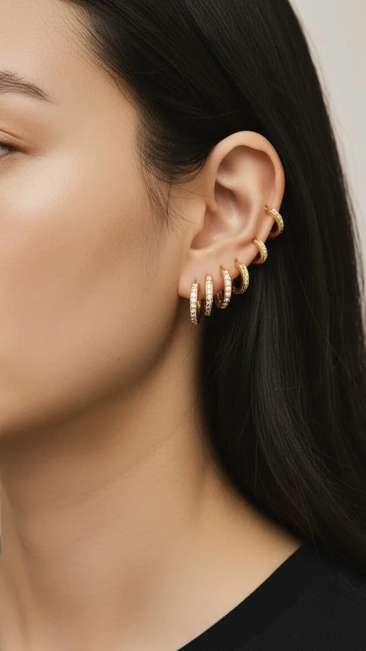 SET ORECCHINI CYRCLE