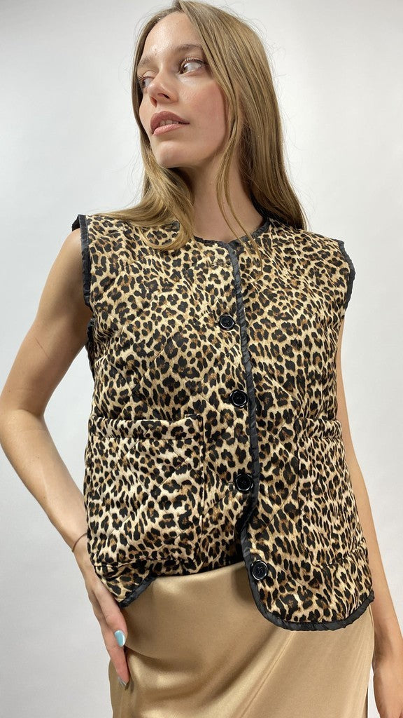 GILET LEOPARD