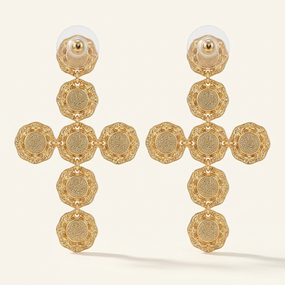Retro degli orecchini Croce Barocca