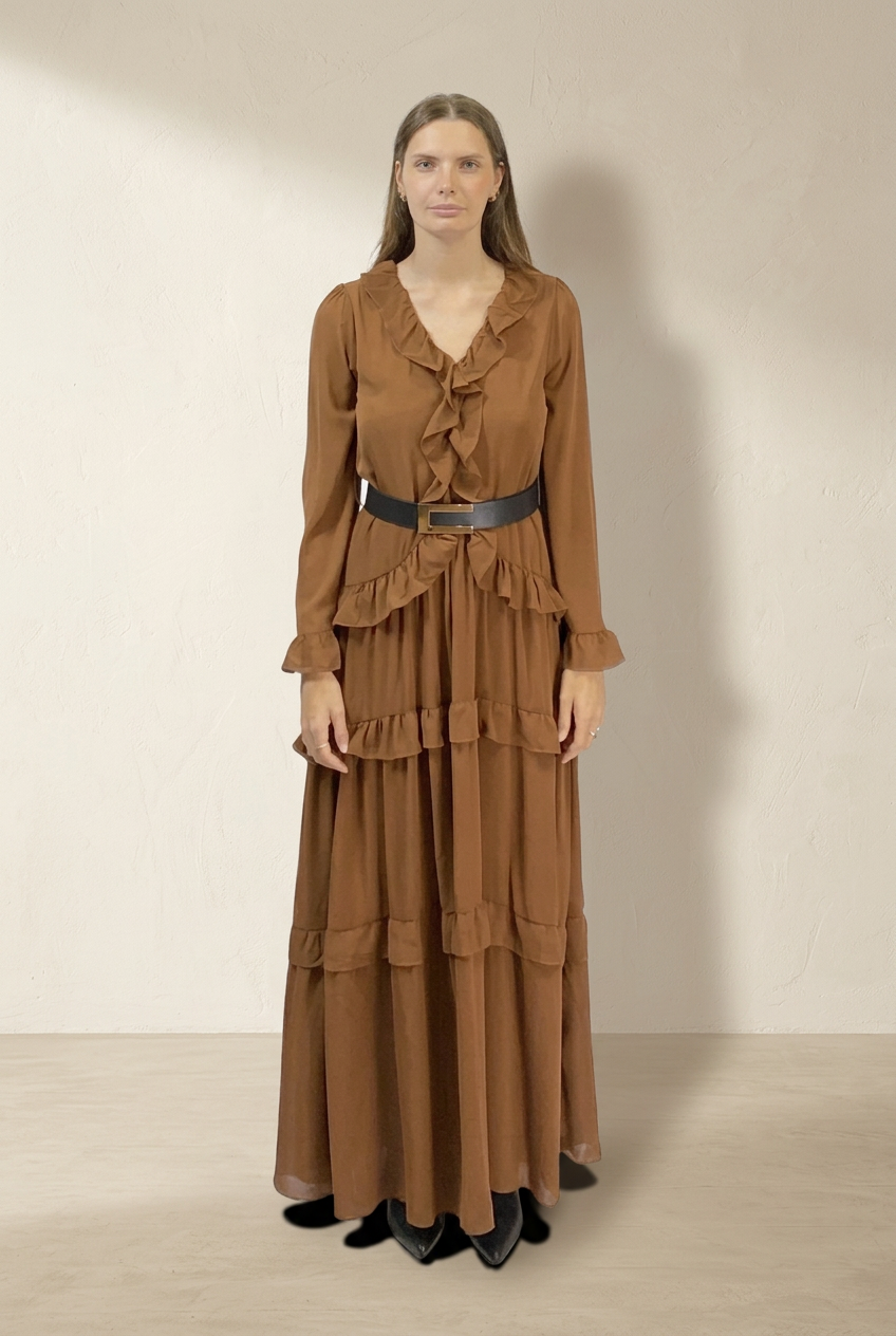 Vestito Boho frontale in studio