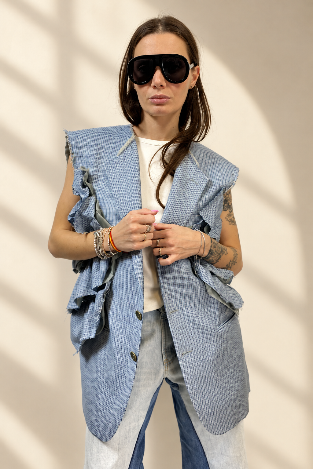 GILET RUCHES VINTAGE 2.0