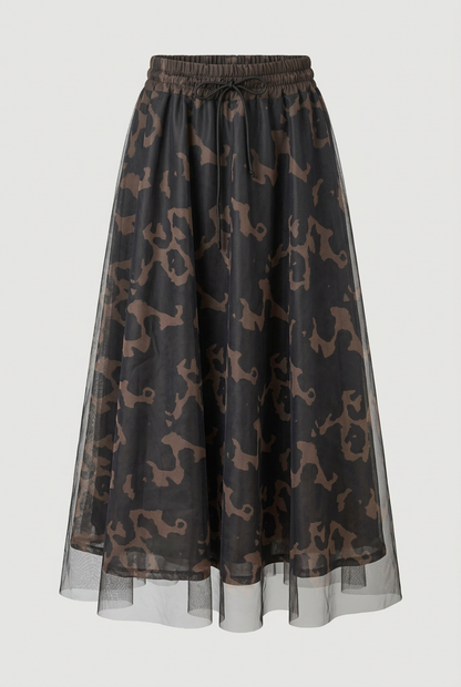 Gonna in tulle Wild Mist seconda fantasia su sfondo grigio