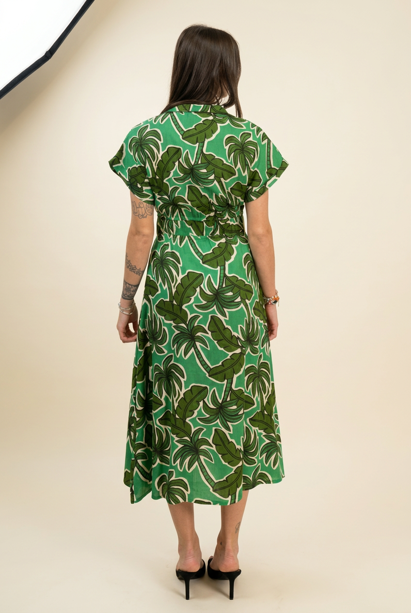 Vestito Verdelia retro in studio