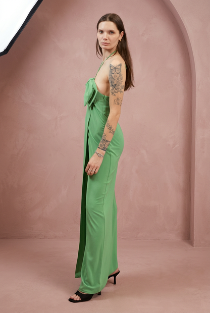 Vestito Giada laterale studio rosa